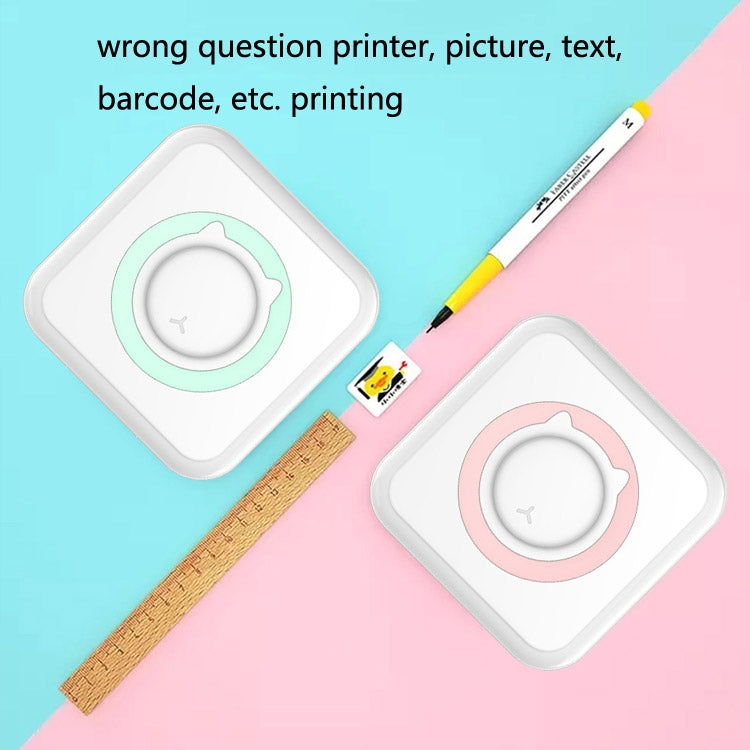 Convenient Pocket Mini Printer Student Wrong Question Thermal Bluetooth Mobile Phone Photo Data Note Printer(Blue) - Printer by PMC Jewellery | Online Shopping South Africa | PMC Jewellery | Buy Now Pay Later Mobicred