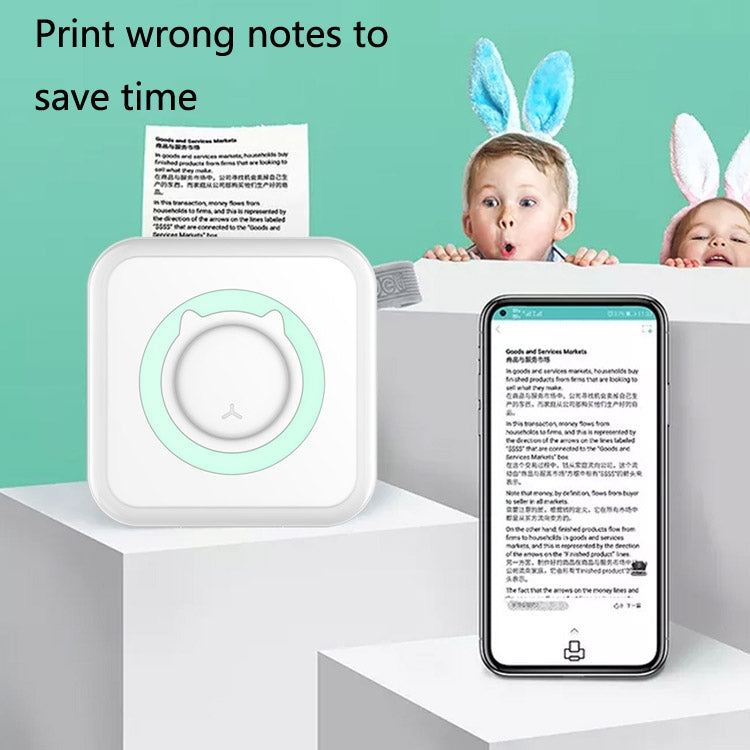 Convenient Pocket Mini Printer Student Wrong Question Thermal Bluetooth Mobile Phone Photo Data Note Printer(Blue) - Printer by PMC Jewellery | Online Shopping South Africa | PMC Jewellery | Buy Now Pay Later Mobicred