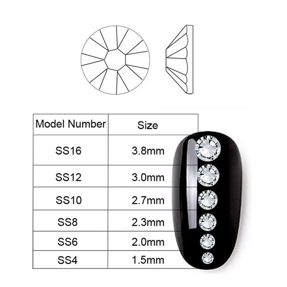 Nail Flat-back AB Crystal Strass 3D Charm Gems DIY Manicure Nail Art Decorations(02)