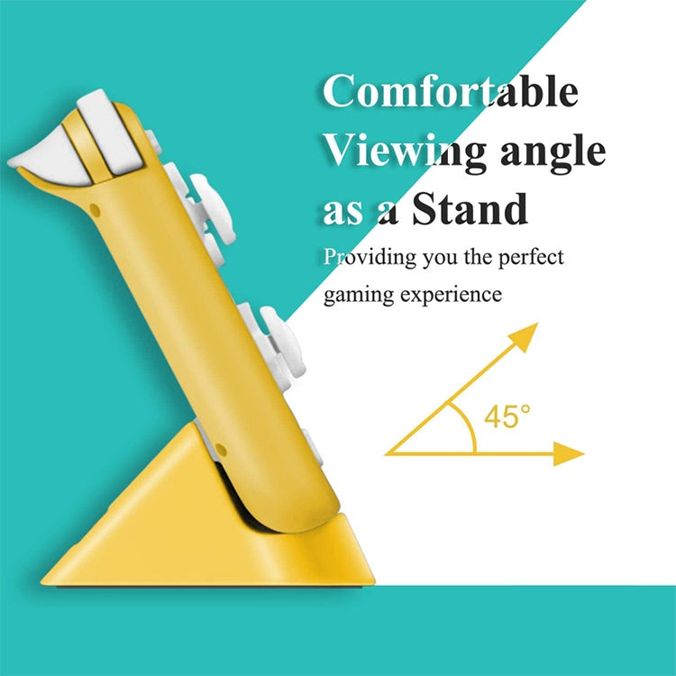 2 PCS DOBE TNS-19062 Host Charging Bottom Portable Triangle Game Console Charger For Switch / Lite(Yellow) - Charger & Power by DOBE | Online Shopping South Africa | PMC Jewellery | Buy Now Pay Later Mobicred