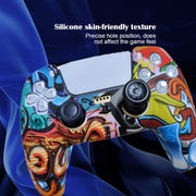 2 PCS PS5 Gamepad Silicone Protective Cover(9+ Hats)