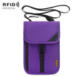 1062 Travel Passport Bag RFID Multi-Function Document Holder Hanging Neck Ticket Protective Case(Purple) - Antimagnetic RFID Package by PMC TechLife | Online Shopping South Africa | PMC TechLife | Buy Now Pay Later Mobicred