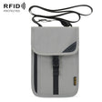 1062 Travel Passport Bag RFID Multi-Function Document Holder Hanging Neck Ticket Protective Case(Light Grey) - free shipping - PMC TechLife - Order now!