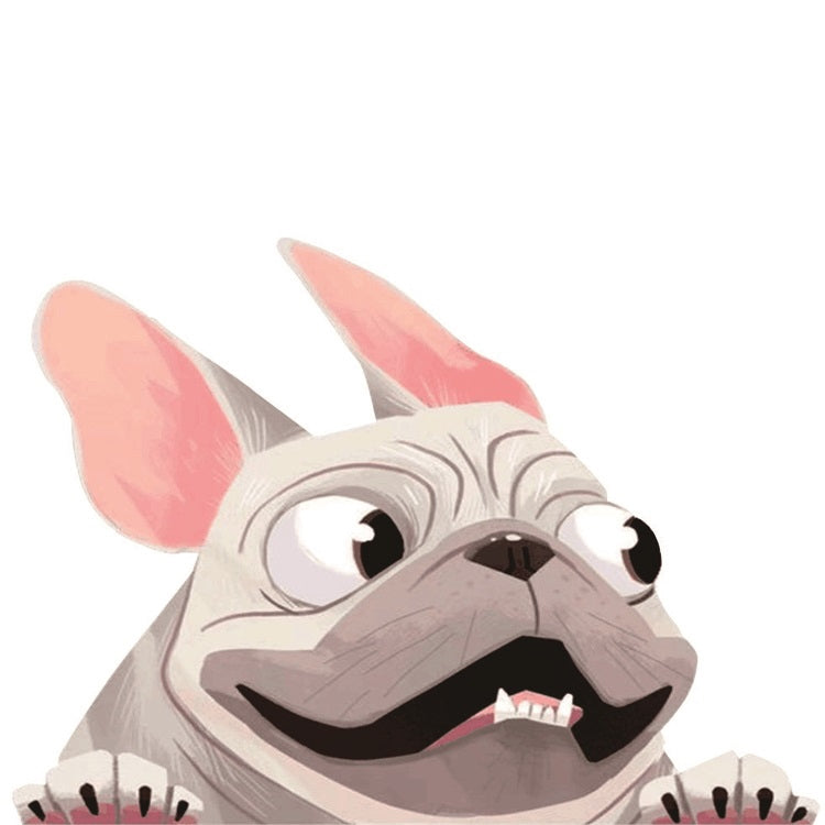 3 PCS D-840 Three-Dimensional Personalized Graphic Car Sticker Puppy Cartoon Colorful Vinyl Decals For Car Windows(A) - Decorative Sticker by PMC TechLife | Online Shopping South Africa | PMC TechLife