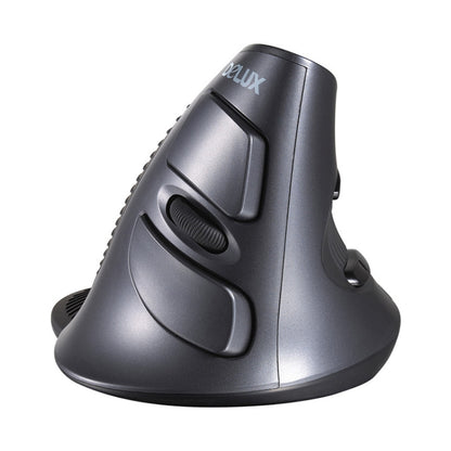 DELUX M618 6-Keys Vertical Snail Ergonomic Wireless Mouse(Black) - Wireless Mice by DELUX | Online Shopping South Africa | PMC Jewellery | Buy Now Pay Later Mobicred