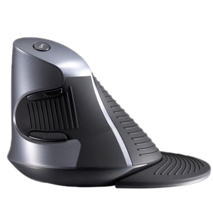 DELUX M618 6-Keys Vertical Snail Ergonomic Wireless Mouse(Black) - Wireless Mice by DELUX | Online Shopping South Africa | PMC Jewellery | Buy Now Pay Later Mobicred