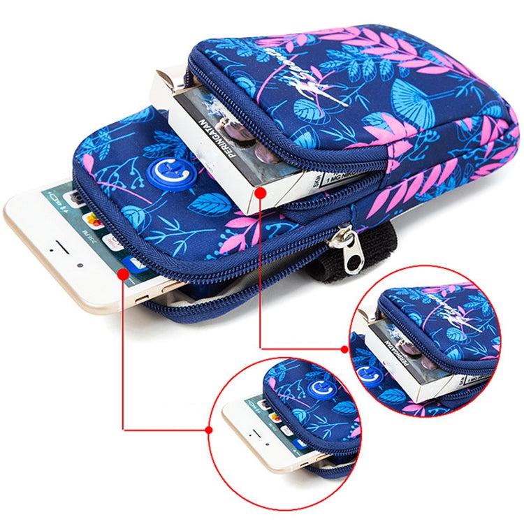 2 PCS B031 Running Mobile Phone Sports Arm Bag Outdoor Sports Fitness Mobile Phone Bag Wrist Bag(Gray Large) - 5.5~6.5 inch by PMC Jewellery | Online Shopping South Africa | PMC Jewellery | Buy Now Pay Later Mobicred