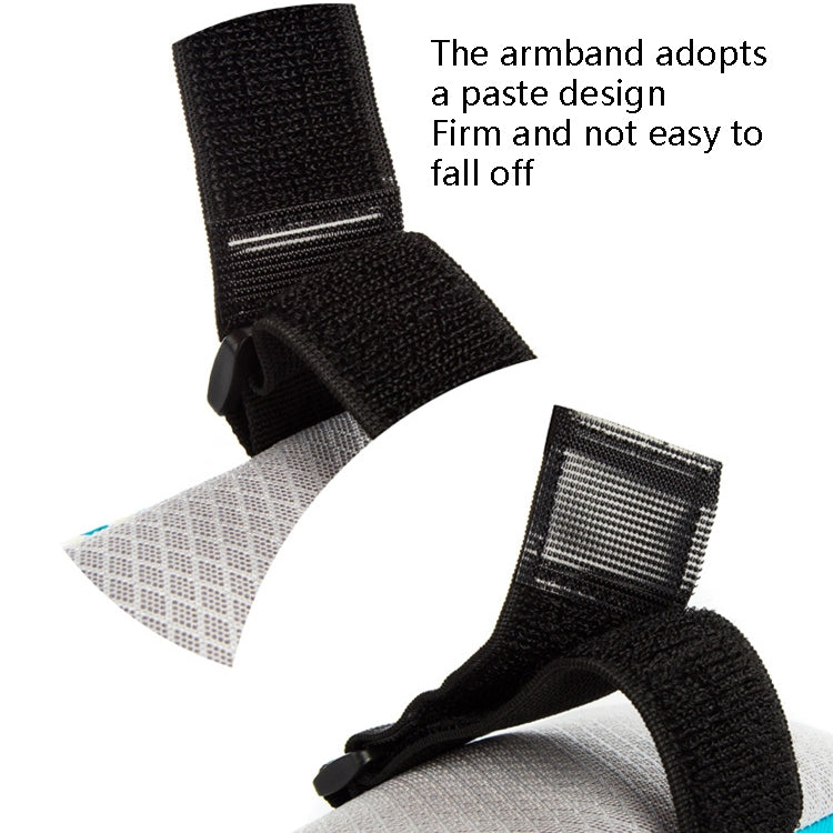 2 PCS B031 Running Mobile Phone Sports Arm Bag Outdoor Sports Fitness Mobile Phone Bag Wrist Bag(Gray Large) - 5.5~6.5 inch by PMC TechLife | Online Shopping South Africa | PMC TechLife | Buy Now Pay Later Mobicred