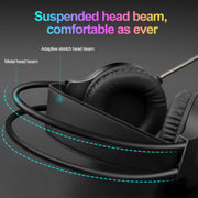 Smailwolf AK3 Headset Game Headphones Wired Luminous Desktop Computer Headset, Style: USB Single-plug