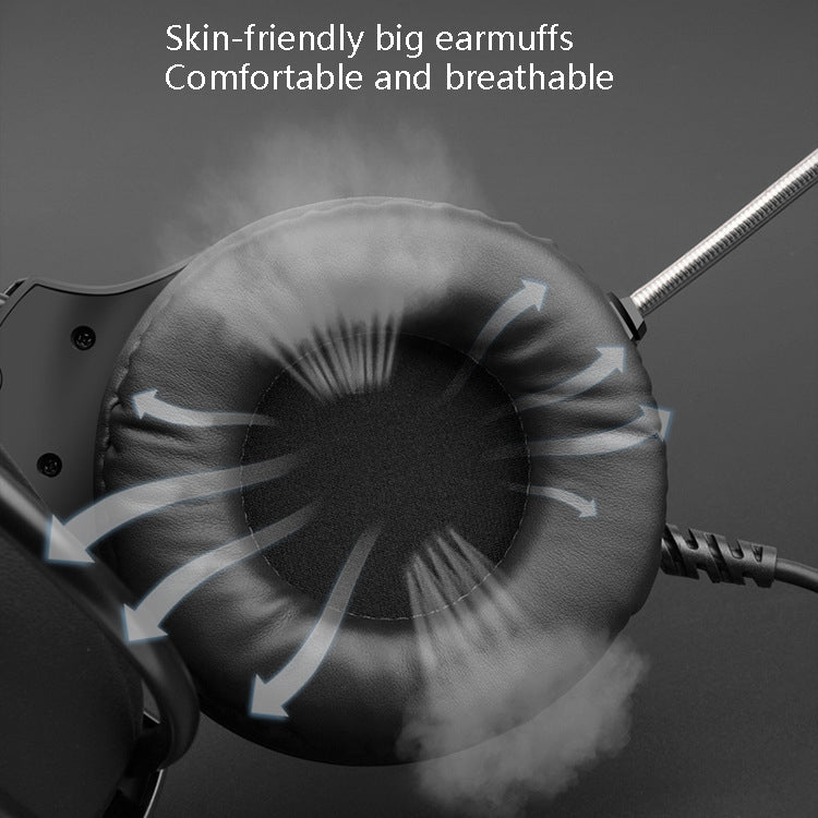 Smailwolf AK3 Headset Game Headphones Wired Luminous Desktop Computer Headset, Style: USB Single-plug - Multimedia Headset by PMC TechLife | Online Shopping South Africa | PMC TechLife