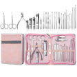 26 In 1  Pink  Nail Clipper Set Manicure Set Stainless Steel Nail Clipper Manicure Tool - free shipping - PMC TechLife - Order now!