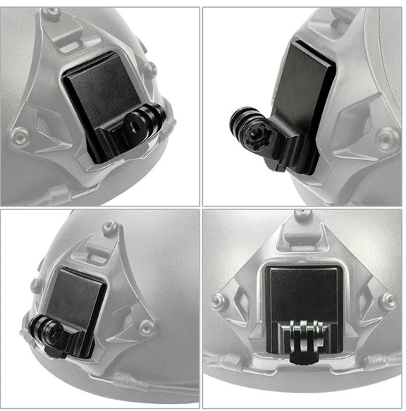 Upgraded Version Helmet Base Adapter Fixed Mount Hunting CS NVG Bracket for GoPro Hero11 Black / HERO10 Black /9 Black /8 Black /7 /6 /5 /5 Session /4 Session /4 /3+ /3 /2 /1, DJI Osmo Action and Other Action Cameras