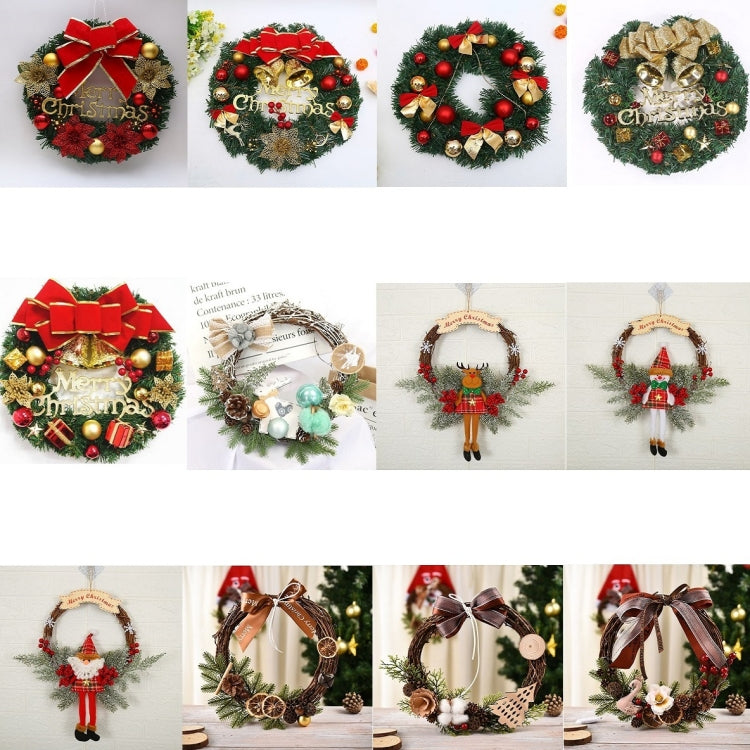 Christmas Decoration Wreath Garland Rattan Door Hanging, Specification: Lemon - Ornaments by PMC TechLife | Online Shopping South Africa | PMC TechLife