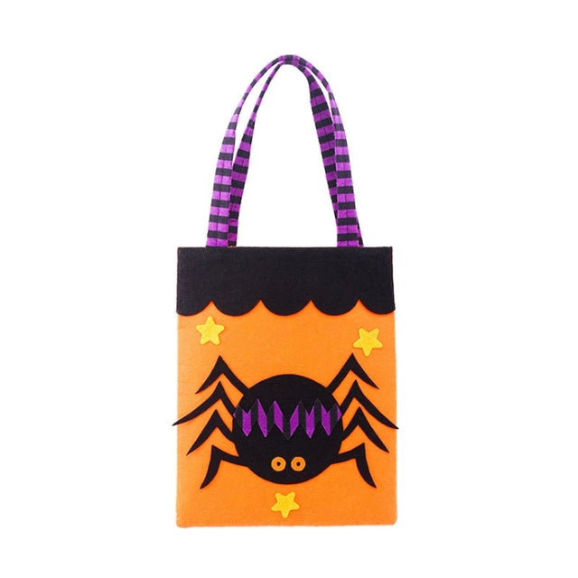 Halloween Non-woven Gift Candy Bag Cartoon Holiday Decoration Props(Spider)