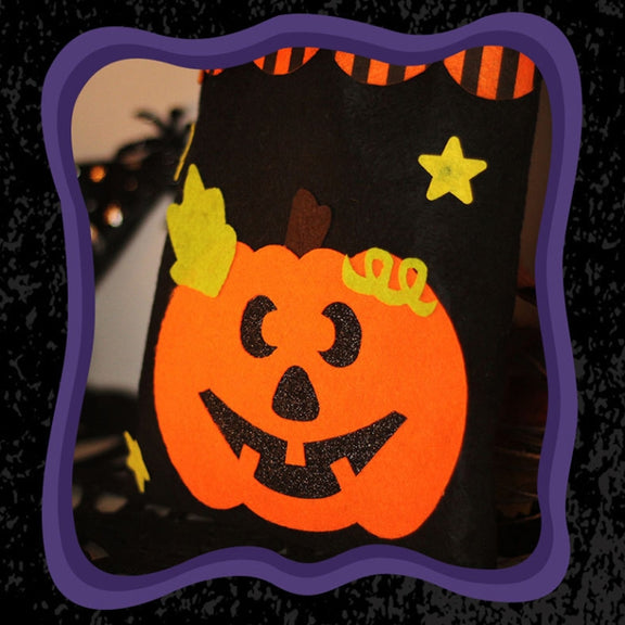 Halloween Non-woven Gift Candy Bag Cartoon Holiday Decoration Props(Spider)