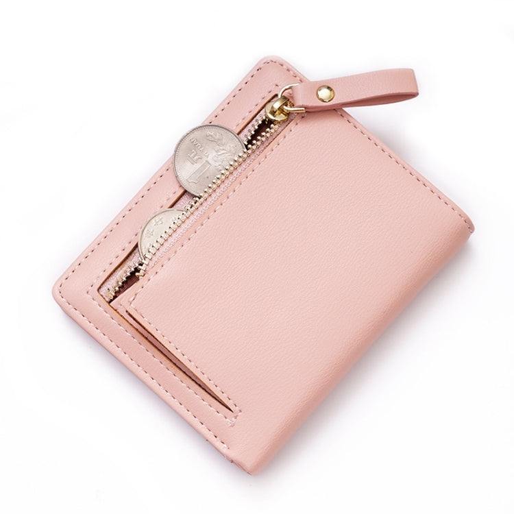 BATSIOE Short Type Ladies Wallet Small Fresh Two-Fold Student Bag Simple Multi-Card Coin Purse(Green) - free shipping - PMC Jewellery - Order now!