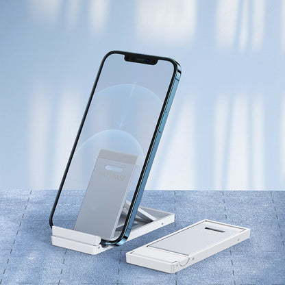 Oatsbasf 03637 Aluminum Alloy Mobile Phone Bracket Desktop Folding Portable Metal Rack(White) - free shipping - PMC Jewellery - Order now!