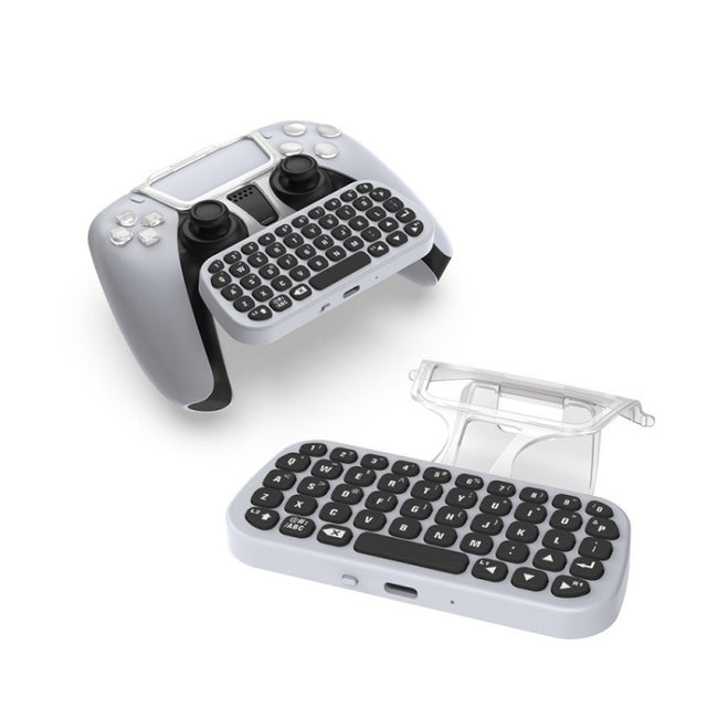 DOBE TP5-0556 Bluetooth Keyboard Wireless Gamepad With Headphone Jack For PS5(White)