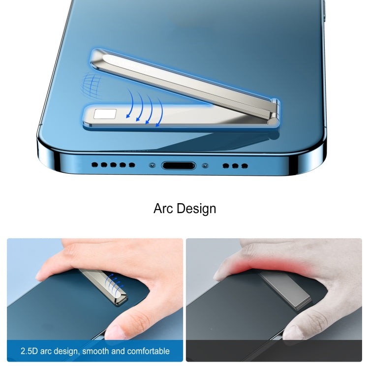 Oatsbasf 03654 Mini Mobile Phone Holder Back Sticker Portable Folding Desktop Multifunctional Magnetic Stand(Grey) - free shipping - PMC TechLife - Order now!