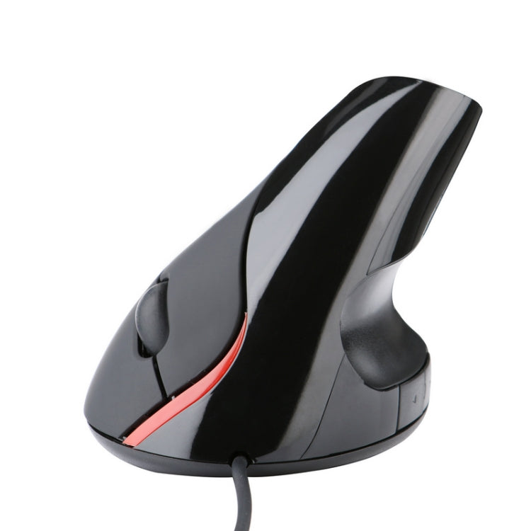 JSY-12 5 Keys USB Wired Vertical Mouse Ergonomic Wrist Brace Optical Mouse(Black) - Wired Mice by PMC TechLife | Online Shopping South Africa | PMC TechLife | Buy Now Pay Later Mobicred