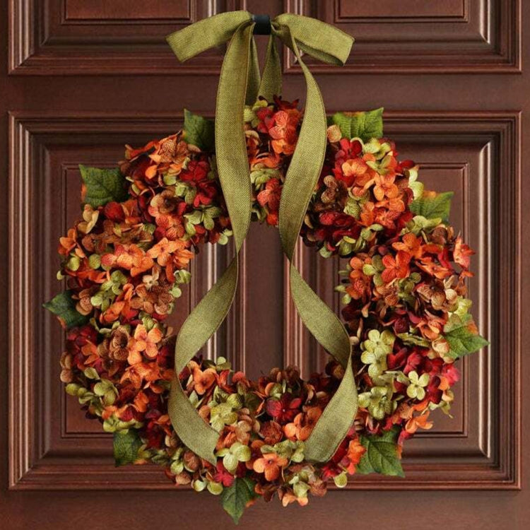 Hydrangea Wreath Door Hanging Artificial Flower Christmas Ornament, Size: 30cm - Ornaments by PMC TechLife | Online Shopping South Africa | PMC TechLife
