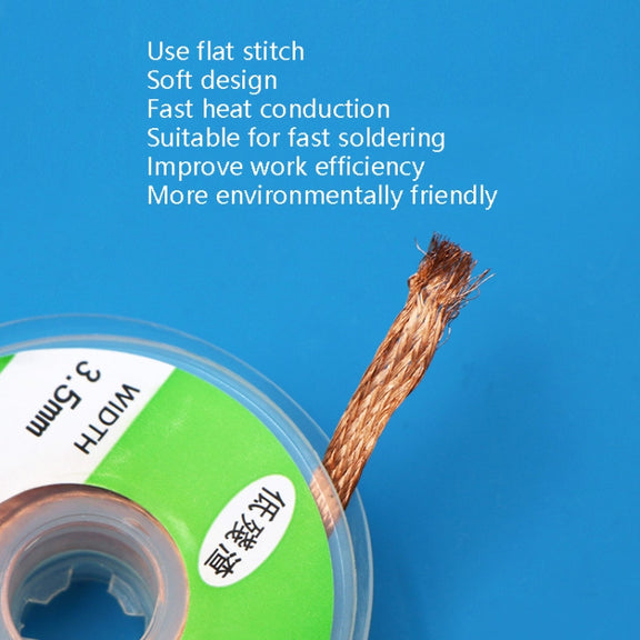 4 PCS Silk Wire Deficiency Tin With Low Residue Strip BGA To Remove Tin Welding Strip Electronic Maintenance Welding Material, Model: CP-3015 3.0mm x 1.5m