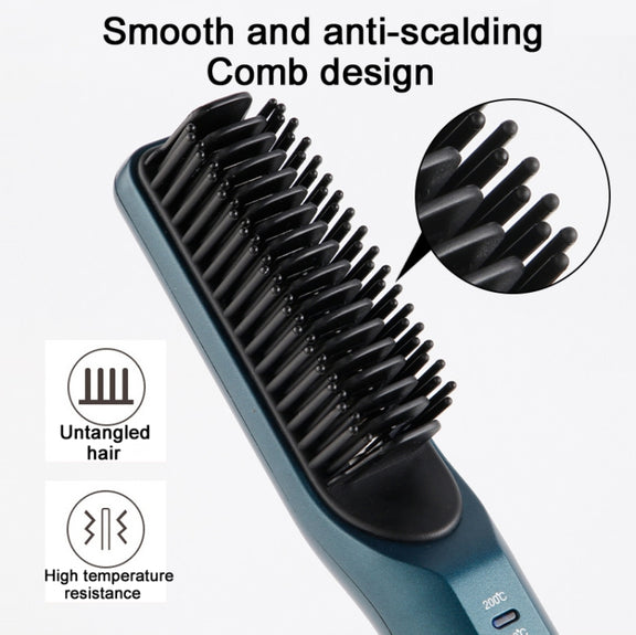 2 In 1 Curling And Straightening Dual-Use Mini Multi-Function Hair Straightener, Colour : Black