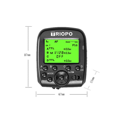 TRIOPO G1 Remote Control TTL Wireless Trigger 2.4GHz Wireless Transmitter For Canon / Nikon Camera(Black) - free shipping - PMC Jewellery - Order now!