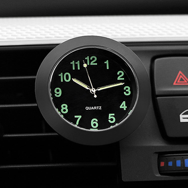 Car Clock Night Light Electronic Clock Car Decoration Quartz(Black Border) - Clocks & Car Meters by PMC TechLife | Online Shopping South Africa | PMC TechLife