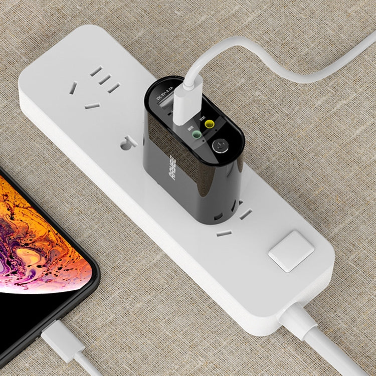 RAYEE K8 Bluetooth 5.0 Audio Receiver & Transmitter 2 in 1 Adapter Support 2.1A Fast Charge U Disk, US Plug - Audio Receiver Transmitter by PMC TechLife | Online Shopping South Africa | PMC TechLife