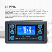 ZK-PP1K PWM Signal Generator 1Hz-150KHz PWM Pulse Frequency Duty Cycle Adjustable Square Wave Generator