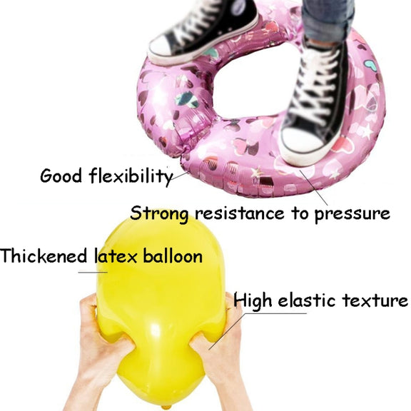 10 PCS Space Aluminum Film Balloon Children Decorate Birthday Party Decoration Balloons,Style: Space Rocket