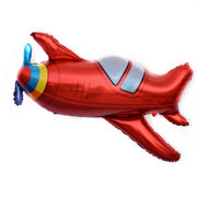 10 PCS Space Aluminum Film Balloon Children Decorate Birthday Party Decoration Balloons,Style: Retro Plane
