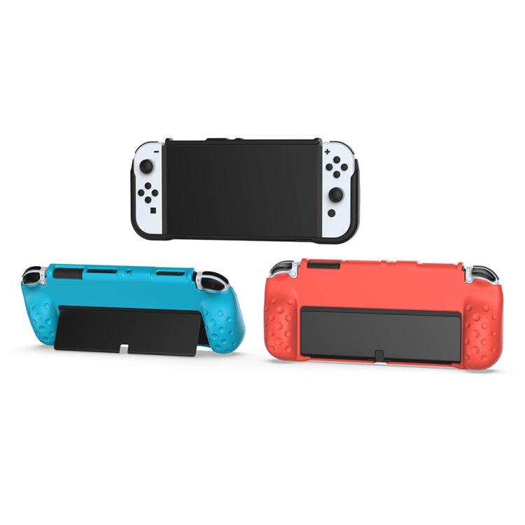 DOBE TNS-1142 Anti-Slip Anti-Fall Game Console Soft Shell Protective Cover For Nintendo Switch OLED(Red) - Cases by DOBE | Online Shopping South Africa | PMC Jewellery | Buy Now Pay Later Mobicred