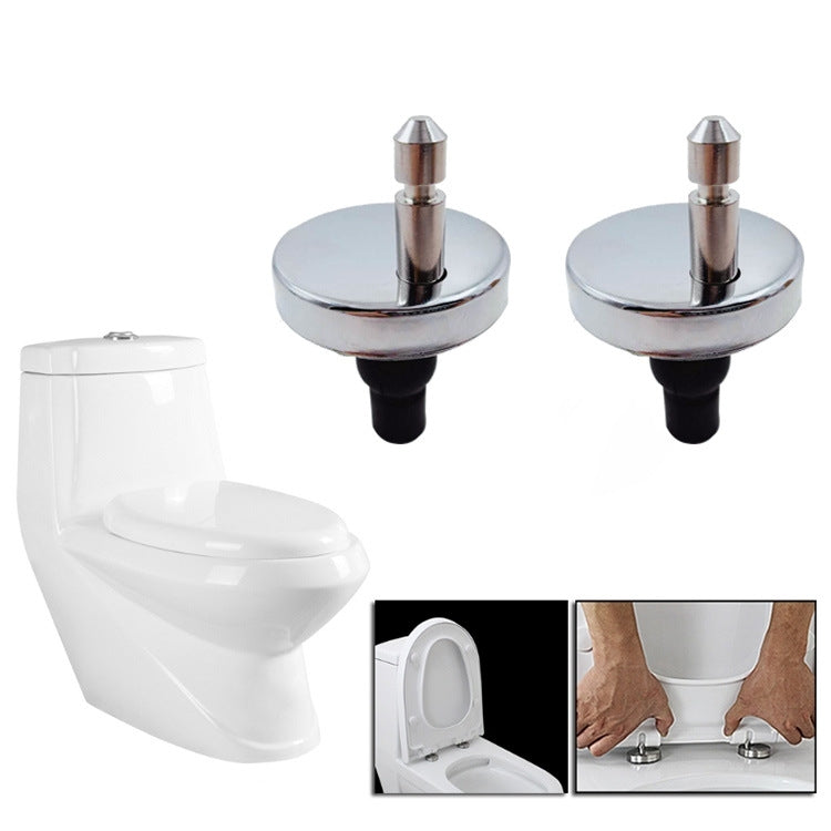 1 Pair 3903 Zinc Alloy Toilet Seat Hinge Installation Nut Quick Release Installation Screw(Toilet Cover Accessories)