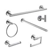 304 Stainless Steel With Grooved Bathroom Pendant Bathroom Shelf,Style: Paper Towel Holder  B
