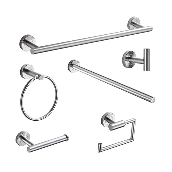 304 Stainless Steel With Grooved Bathroom Pendant Bathroom Shelf,Style: Paper Towel Holder  B