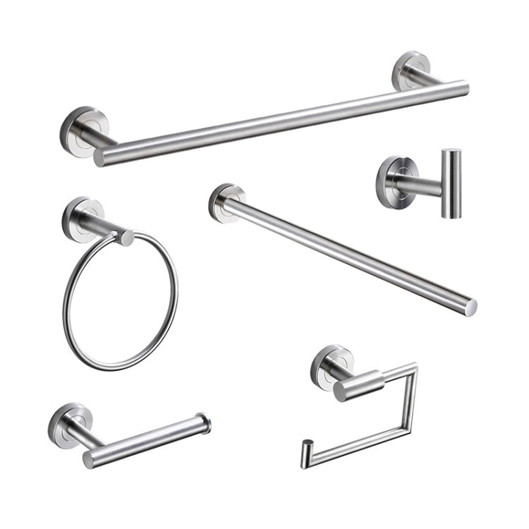 304 Stainless Steel With Grooved Bathroom Pendant Bathroom Shelf,Style: Paper Towel Holder  B