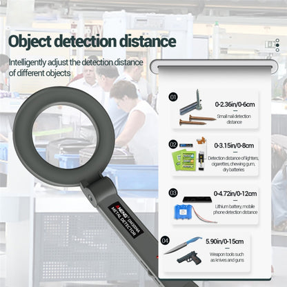 ANENG  DM3004 Handheld Metal Detector High-Precision Sensitivity Station Airport Detection Scanning Detector Without  Battery - Metal Detector by ANENG | Online Shopping South Africa | PMC Jewellery | Buy Now Pay Later Mobicred