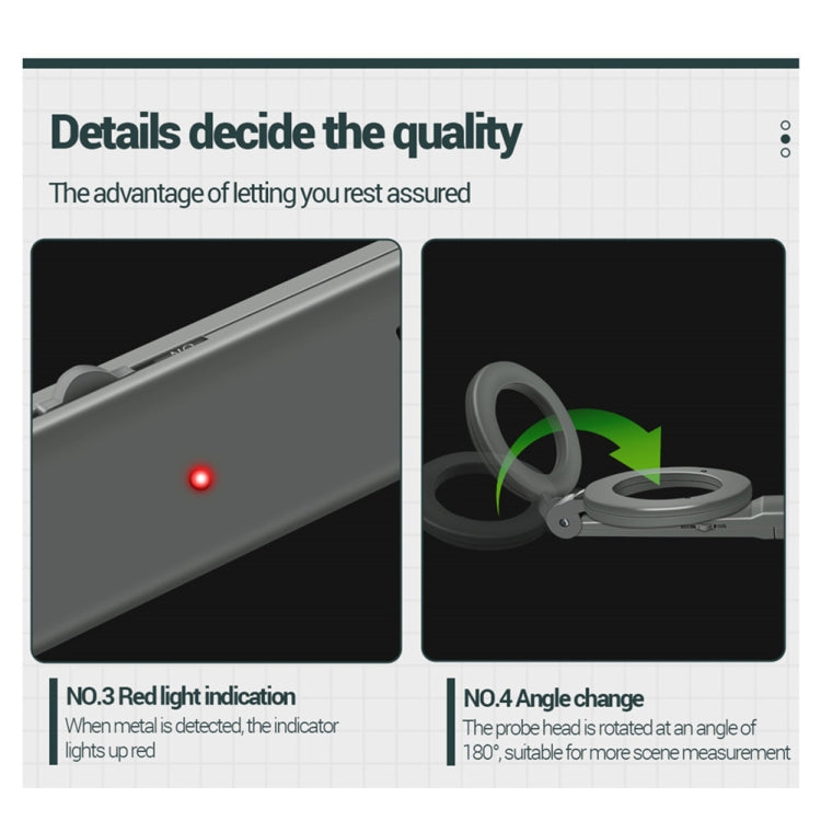 ANENG  DM3004 Handheld Metal Detector High-Precision Sensitivity Station Airport Detection Scanning Detector Without  Battery - Metal Detector by ANENG | Online Shopping South Africa | PMC Jewellery | Buy Now Pay Later Mobicred