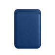 MagSafe Magnetic Leather Card Case Holster For iPhone (Indigo Sea BLue) - Card & Passport Bags by PMC TechLife | Online Shopping South Africa | PMC TechLife | Buy Now Pay Later Mobicred