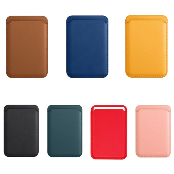 MagSafe Magnetic Leather Card Case Holster For iPhone (Indigo Sea BLue)