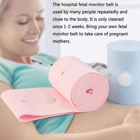 TH20150808 Fetal Monitoring Belt Widened Pregnant Women Check-up Adjustable Buttonhole Elastic Strap Monitoring Belt, Size: 6x130cm(Pink)
