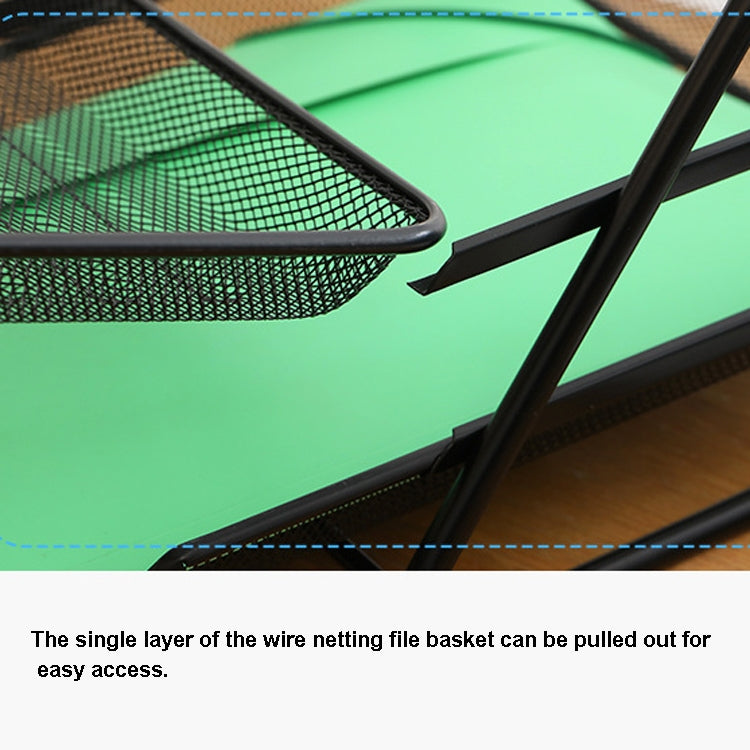 Net-Shaped File Rack Data Storage Frame Storage Rack Metal File Management Rack,Style: Four-layer - File Folder by PMC TechLife | Online Shopping South Africa | PMC TechLife