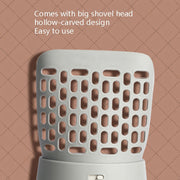 All-In-One Cat Litter Scoop Pet Toilet Picker Removable Portable Plastic Scoop(Gray White)