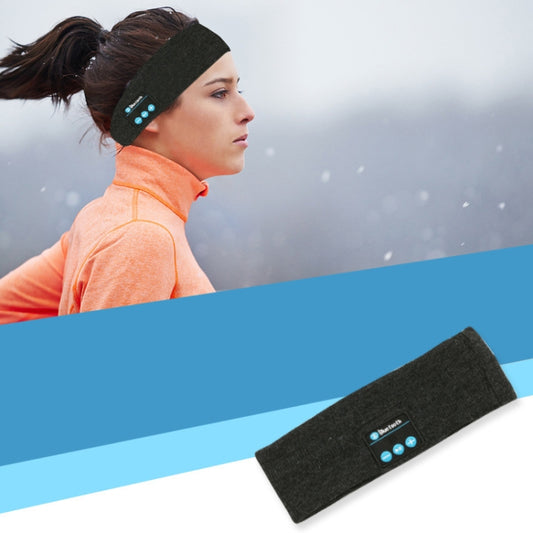 Bluetooth Headset Sports Headband Outdoor Running Yoga Sweat-Absorbent Headscarf, Colour: Dark Gray - Smart Hats by PMC Jewellery | Online Shopping South Africa | PMC Jewellery | Buy Now Pay Later Mobicred