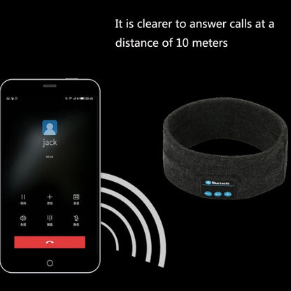 Bluetooth Headset Sports Headband Outdoor Running Yoga Sweat-Absorbent Headscarf, Colour: Dark Gray - Smart Hats by PMC Jewellery | Online Shopping South Africa | PMC Jewellery | Buy Now Pay Later Mobicred