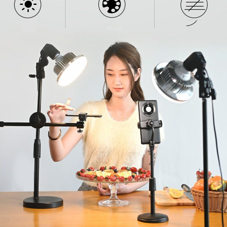 Mobile Phone Live Support Shooting Gourmet Beautification Fill Light Indoor Jewelry Photography Light, Style: 700W Mushroom Lamp + Stand - free shipping - PMC TechLife - Order now!