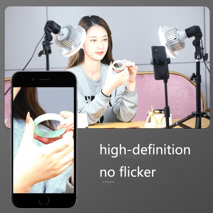 Mobile Phone Live Support Shooting Gourmet Beautification Fill Light Indoor Jewelry Photography Light, Style: 700W Mushroom Lamp + Stand