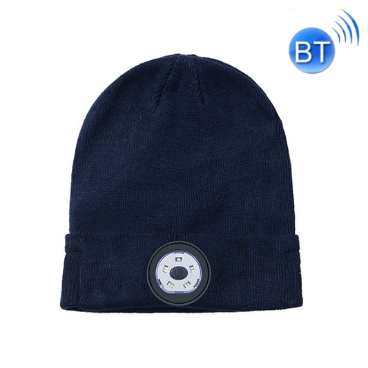 M1-BL LED Glowing Bluetooth Music Hat Wireless Call Night Running Hat(Navy) - Smart Hats by PMC Jewellery | Online Shopping South Africa | PMC Jewellery | Buy Now Pay Later Mobicred